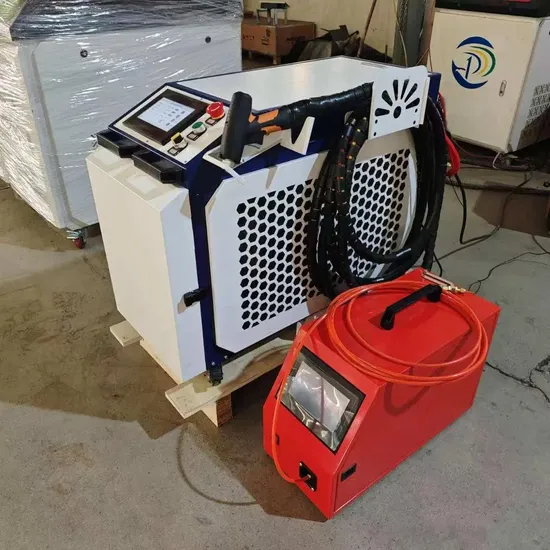 Mini soldador a laser 1000w, portátil, de fibra, máquina de limpeza e corte, 4 em 1 para aço inoxidável