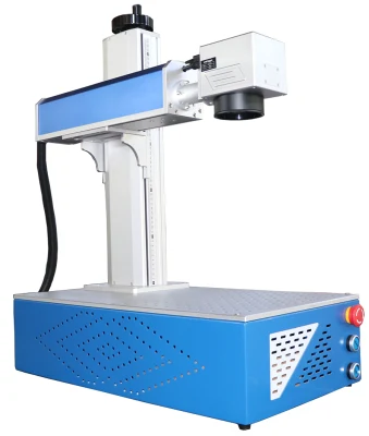 Lista de preços da máquina da marcação do laser da mini lâmpada do diodo emissor de luz do cartão de nome dos botões 50W