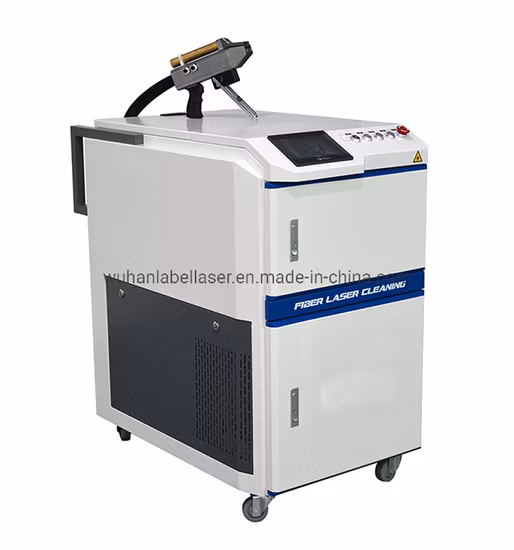 Limpador a laser portátil 100W 200W 300W 500W Remoção de pintura de limpeza a laser para limpeza de cerâmica prateada